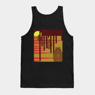 Bears hiding in the woods Tank Top